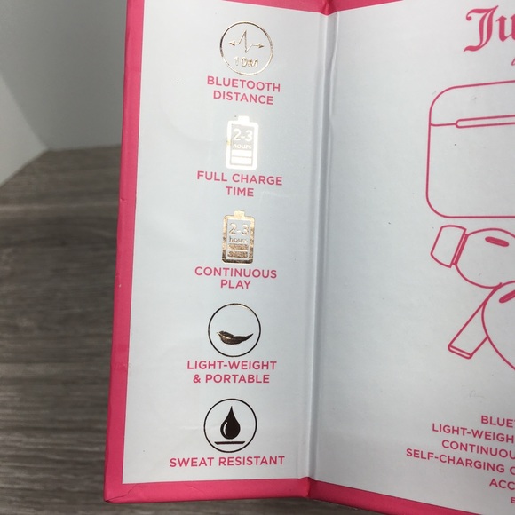 Juicy Couture Headphones Left Juicy Couture Ombre Wireless Earbuds